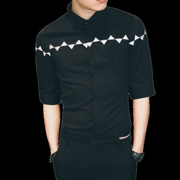 loldeal summer casual short-sleeved printing tuxedo shirt men slim fit shirt, White;black
loldeal summer casual short-sleeved printing tuxedo shirt men slim fit shirt, White;black