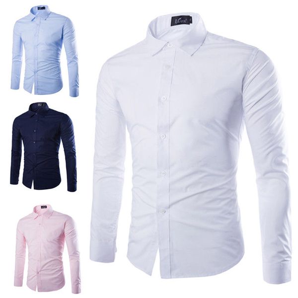 male business dress shirt long sleeve slim brand man shirts designer solid male clothing fit business shirts, White;black
male business dress shirt long sleeve slim brand man shirts designer solid male clothing fit business shirts, White;black