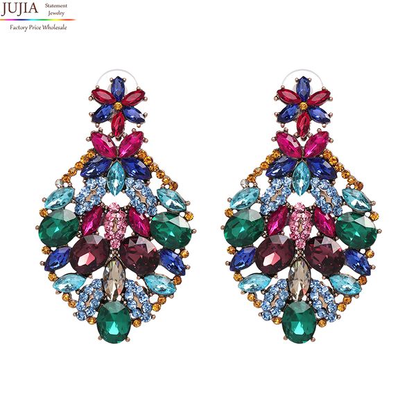 jujia new fashion women statement crystal big stud earrings for women fashion earring, Golden;silver
jujia new fashion women statement crystal big stud earrings for women fashion earring, Golden;silver
