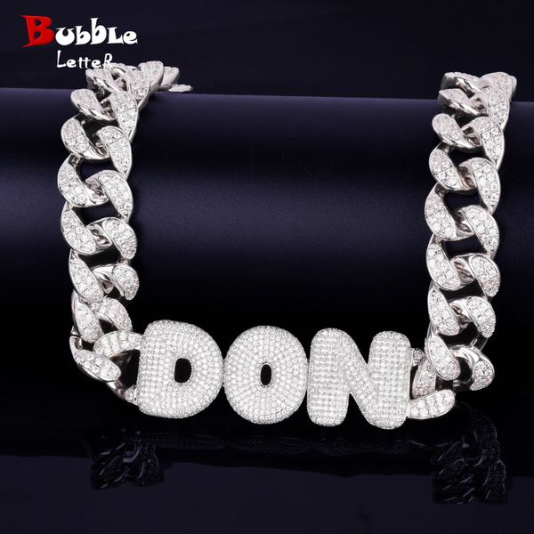 custom name bubble letters with 20mm cuban chain necklaces & pendants men's hip hop rock street jewelry, Silver
custom name bubble letters with 20mm cuban chain necklaces & pendants men's hip hop rock street jewelry, Silver