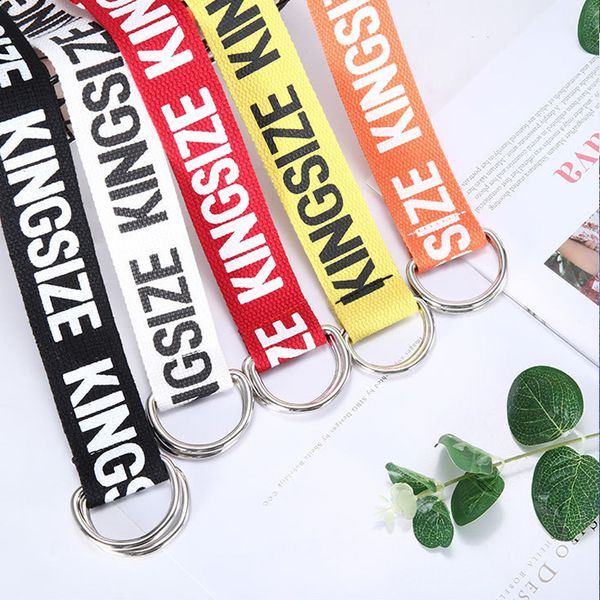 130cm nylon canvas belt printing d ring double buckle student belt waistband letter printed fashion for jeans, Black;brown
130cm nylon canvas belt printing d ring double buckle student belt waistband letter printed fashion for jeans, Black;brown