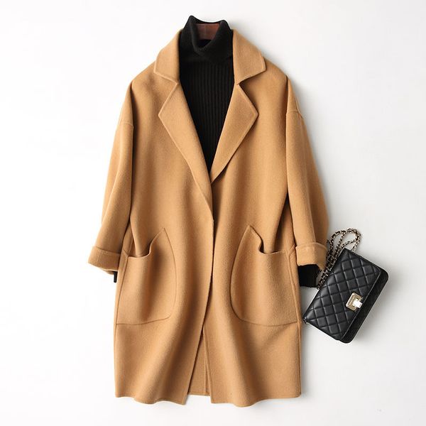 women's wool & blends 80% coat female autumn winter clothing casual spring women jacket outerwear 37357 wyq3358, Black
women's wool & blends 80% coat female autumn winter clothing casual spring women jacket outerwear 37357 wyq3358, Black
