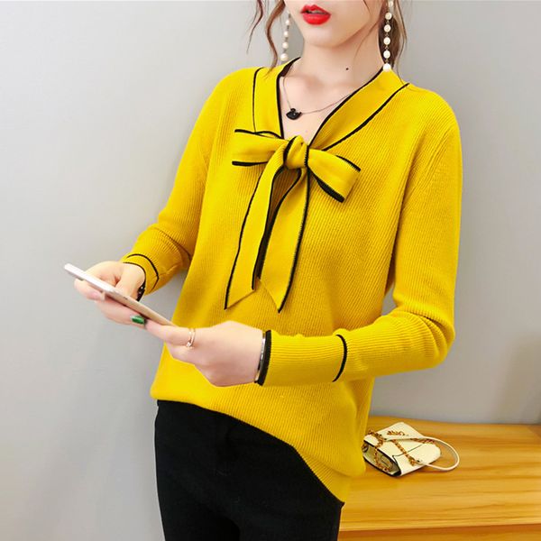 shintimes sweater women 2019 autumn winter bow knitted women sweater loose pullover jersey mujer jumper outwear pull femme, White;black
shintimes sweater women 2019 autumn winter bow knitted women sweater loose pullover jersey mujer jumper outwear pull femme, White;black