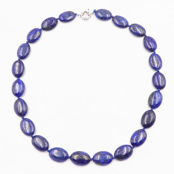 charming women chain necklace natural stone oval lapis lazuli 13x18mm pendant statement choker necklaces jewelry 18" a824, Golden;silver
charming women chain necklace natural stone oval lapis lazuli 13x18mm pendant statement choker necklaces jewelry 18" a824, Golden;silver