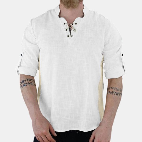 men's shirts splicing long sleeve oversize pullover adjustable sleeve fashion vintage retro male, White;black
men's shirts splicing long sleeve oversize pullover adjustable sleeve fashion vintage retro male, White;black