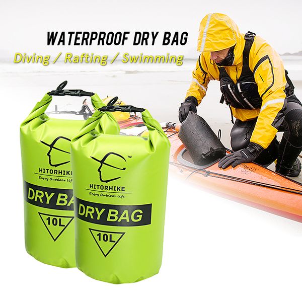 hitorhike 10l professional waterproof dry bag pouch camping boating kayaking rafting canoeing swimming bags backpack stuff
hitorhike 10l professional waterproof dry bag pouch camping boating kayaking rafting canoeing swimming bags backpack stuff