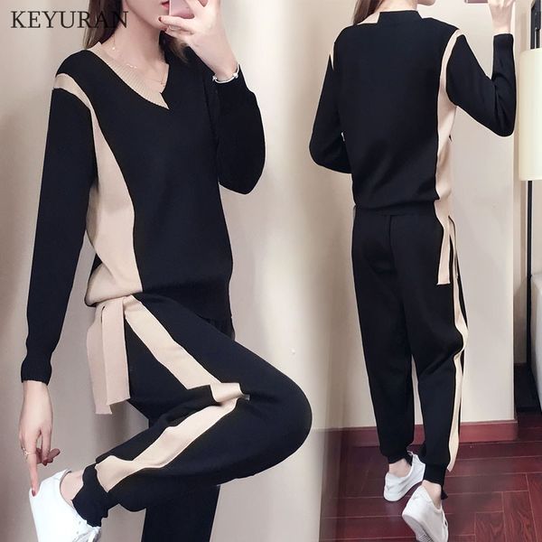 2020 осень новый вязаная 2 piece set женщины спортивные костюмы одежда вязание pulovers seeater + щиколоток штаны женский костюмы, Gray
2020 осень новый вязаная 2 piece set женщины спортивные костюмы одежда вязание pulovers seeater + щиколоток штаны женский костюмы, Gray