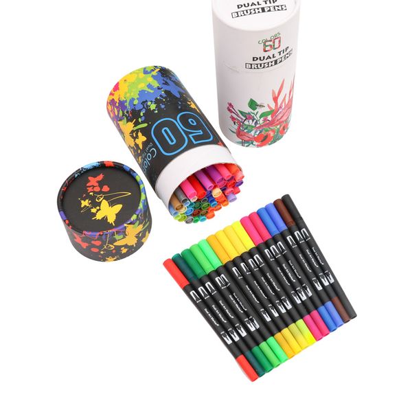 100 colors fine tip and brush tip pens for journals coloring books watercolor marker double pen art supplies
100 colors fine tip and brush tip pens for journals coloring books watercolor marker double pen art supplies