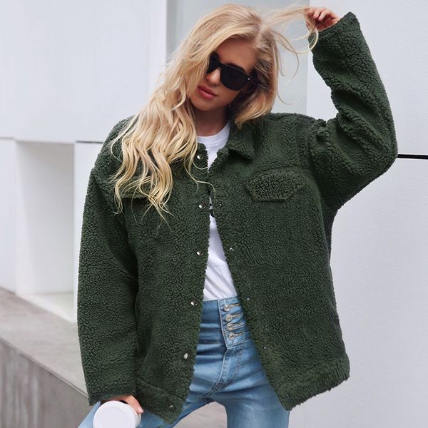 lamb wool winter women fur coat warm trendy furry pink female coat jacket pocket faux fur outerwear 2019, Black
lamb wool winter women fur coat warm trendy furry pink female coat jacket pocket faux fur outerwear 2019, Black