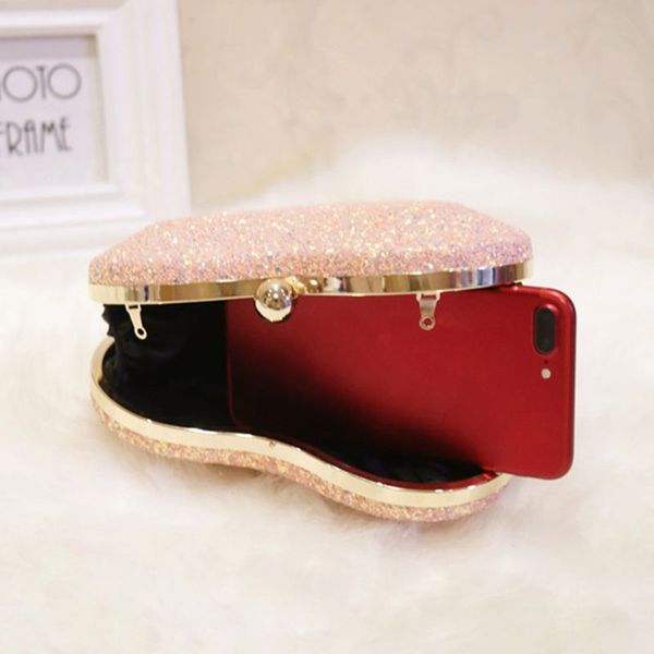 stylish women sequins heart shaped handbag evening party clutch shoulder bag wedding wallet purse
stylish women sequins heart shaped handbag evening party clutch shoulder bag wedding wallet purse