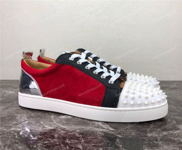 2019 luxury designer red sole suede leather rhinestone strass spikes shoes men women flat shoes low-lace-up casual sneaker chaussures, Red;white
2019 luxury designer red sole suede leather rhinestone strass spikes shoes men women flat shoes low-lace-up casual sneaker chaussures, Red;white