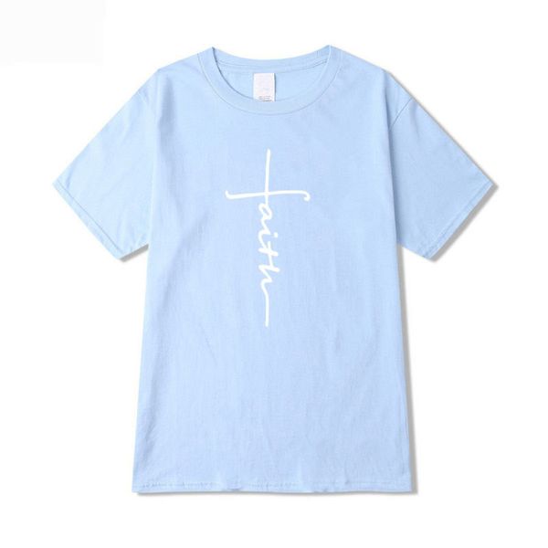 faith letter printed summer mens designer tshirts pure color short sleeve casual loose teenagers couple tees, White;black
faith letter printed summer mens designer tshirts pure color short sleeve casual loose teenagers couple tees, White;black
