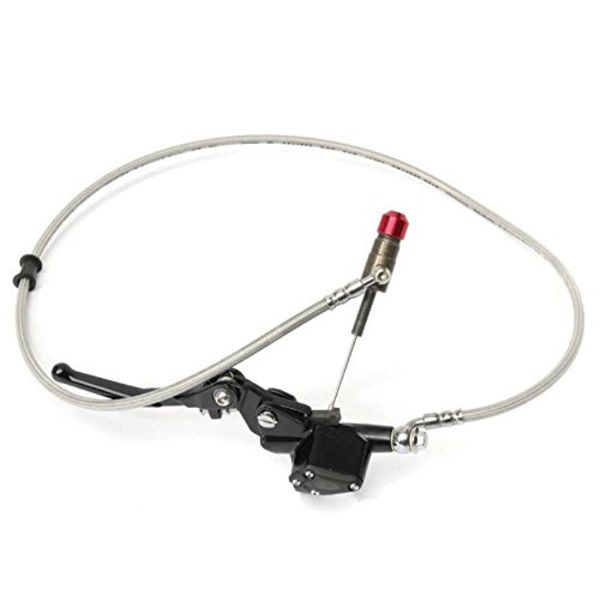 one 7/8'' aluminum black handlebar hydraulic brake clutch lever master cylinder
one 7/8'' aluminum black handlebar hydraulic brake clutch lever master cylinder