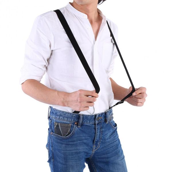 fashion men women elastic suspenders adjustable clip braces solid elastic band button buckle pants trousers braces, White
fashion men women elastic suspenders adjustable clip braces solid elastic band button buckle pants trousers braces, White