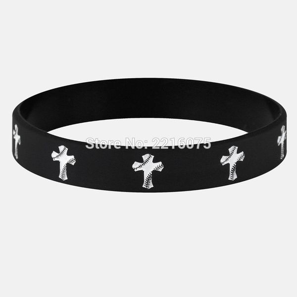 300pcs black red white baseball cross motivational wristband silicone bracelets by dhl a
300pcs black red white baseball cross motivational wristband silicone bracelets by dhl a
