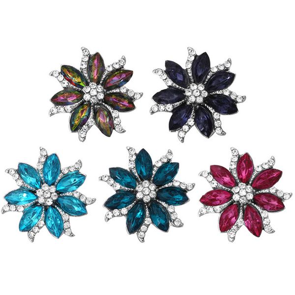 6pcs/lot new snap jewelry beautiful flower 18mm snap buttons with rhinestone charm button fit silver bracelets bangles, Black
6pcs/lot new snap jewelry beautiful flower 18mm snap buttons with rhinestone charm button fit silver bracelets bangles, Black