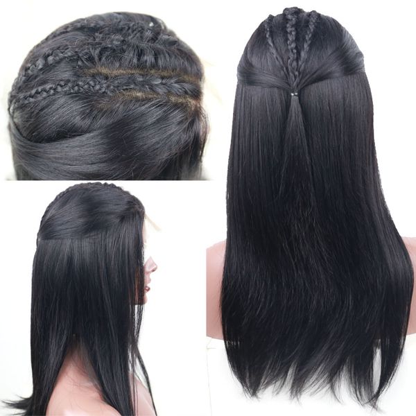 lace front human hair wigs pre plucked with baby hair brazilian malaysian peruvian virgin straight 13*6 lace closure wig, Black
lace front human hair wigs pre plucked with baby hair brazilian malaysian peruvian virgin straight 13*6 lace closure wig, Black