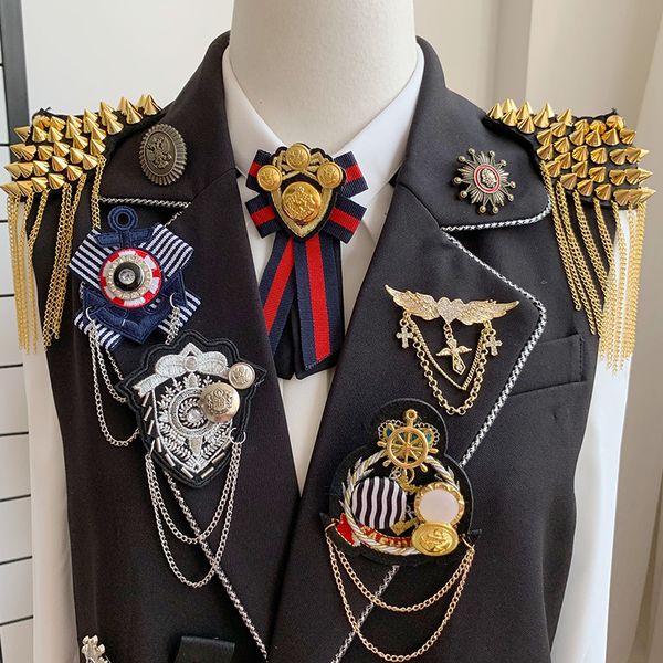 gugutree brooch breastpin tassels shoulder board patch metal patches badges applique patches for clothing hh-103, Black
gugutree brooch breastpin tassels shoulder board patch metal patches badges applique patches for clothing hh-103, Black