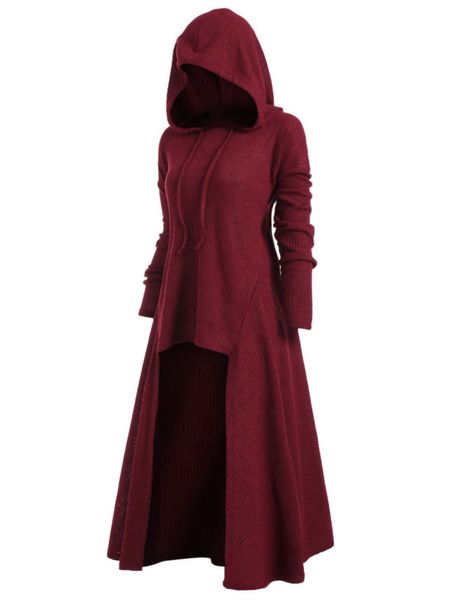 oversized women's high low ribbed hooded sweater coat hoodies pullover knitwear low solid women pullover pull femme, Black
oversized women's high low ribbed hooded sweater coat hoodies pullover knitwear low solid women pullover pull femme, Black