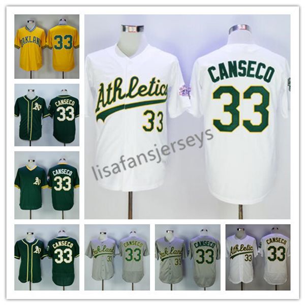 Mens 33 Jose Canseco Home Away Road stitched jersey white green yellow pullover Embroidered cheap wholesale jerseys S-XXXL top quality
Mens 33 Jose Canseco Home Away Road stitched jersey white green yellow pullover Embroidered cheap wholesale jerseys S-XXXL top quality