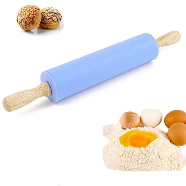 silicone rolling pin -15 in dough roller for pizza, cookie with wooden handle & nonstick surface baking equipment for dough,pizza,pastry,coo
silicone rolling pin -15 in dough roller for pizza, cookie with wooden handle & nonstick surface baking equipment for dough,pizza,pastry,coo