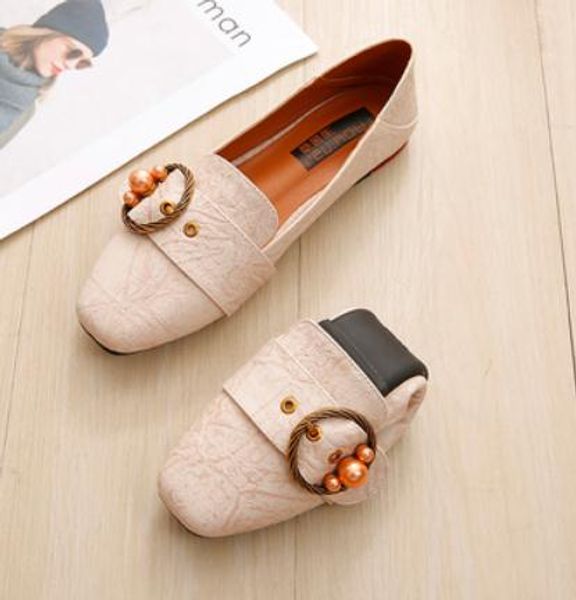 2019 women's shoes in spring and autumn with new style flat bottom square head @42, Black
2019 women's shoes in spring and autumn with new style flat bottom square head @42, Black