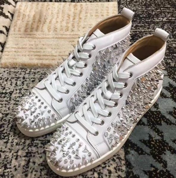 prefer gift spikes high red bottom studded sneakers shoes women men designer flat casual party wedding dress shoes walking shoe 35-47 c2, Black
prefer gift spikes high red bottom studded sneakers shoes women men designer flat casual party wedding dress shoes walking shoe 35-47 c2, Black