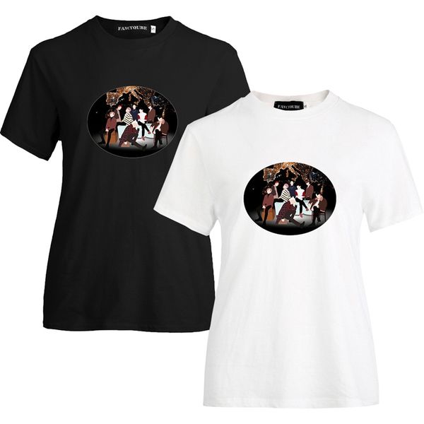 2020 new arrivals fashion ateez illusion t-shirt casual short sleeve cartoon printed t shirt women graphic tee, White
2020 new arrivals fashion ateez illusion t-shirt casual short sleeve cartoon printed t shirt women graphic tee, White