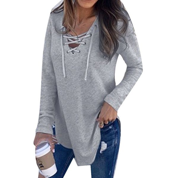 litthing 2019 fashion women long sleeve spring blusas deep v neck bandage shirts women lace up tees clothes, Black
litthing 2019 fashion women long sleeve spring blusas deep v neck bandage shirts women lace up tees clothes, Black