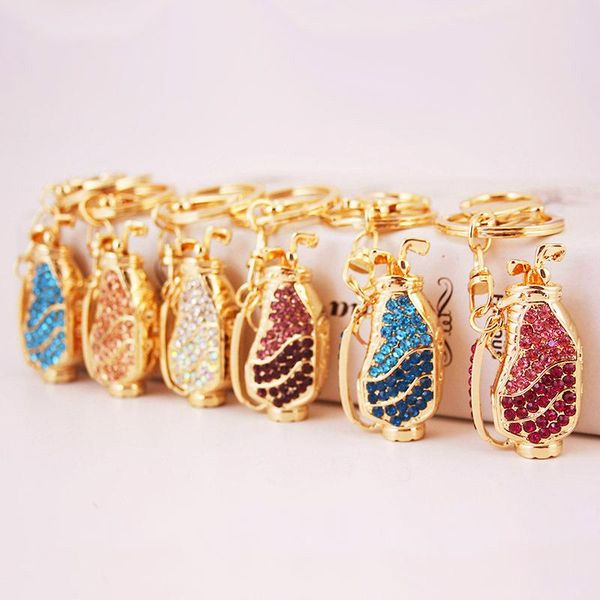 3pcs/lot colorful rhinestone crystal metal golf bag car keychain handbags accessories sports metal pendant key chain ing, Slivery;golden
3pcs/lot colorful rhinestone crystal metal golf bag car keychain handbags accessories sports metal pendant key chain ing, Slivery;golden