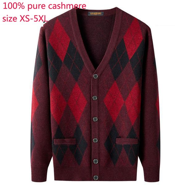 new 100% pure cashmere sweater plaid cardigan men thick jacket computer knitted casual v-neck plus size xs-4xl 5xl, White;black
new 100% pure cashmere sweater plaid cardigan men thick jacket computer knitted casual v-neck plus size xs-4xl 5xl, White;black
