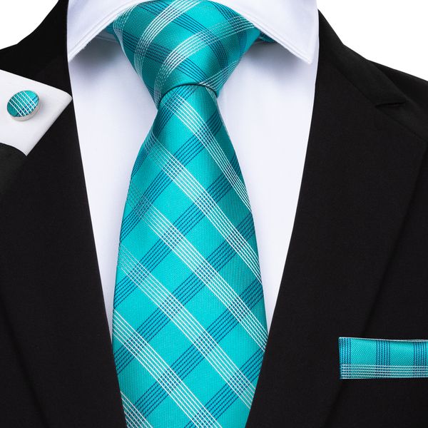 hi-tie classic men's plaid tie set fashion cyan ties necktie hanky cufflinks for formal business suit n-7134, Black;blue
hi-tie classic men's plaid tie set fashion cyan ties necktie hanky cufflinks for formal business suit n-7134, Black;blue