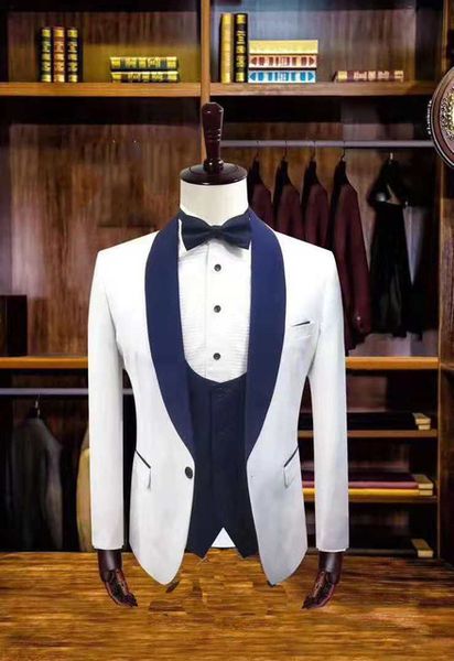 men's suits & blazers men wedding suit slim fit tuxedo groom groomsmen terno masculino jacket pants vest 3 pieces set gala prom party b, White;black
men's suits & blazers men wedding suit slim fit tuxedo groom groomsmen terno masculino jacket pants vest 3 pieces set gala prom party b, White;black