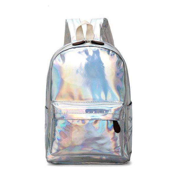 2020 female large capacity backpack women soft laser pu leather travel backpacks silver hologram school bags for teenager girls
2020 female large capacity backpack women soft laser pu leather travel backpacks silver hologram school bags for teenager girls