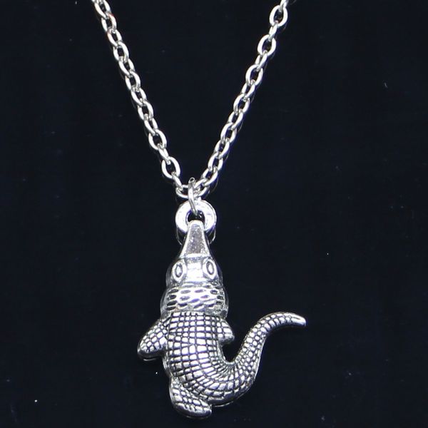 20pcs new fashion necklace 26x20mm crocodile alligator silver pendants short long women men colar gift jewelry choker
20pcs new fashion necklace 26x20mm crocodile alligator silver pendants short long women men colar gift jewelry choker