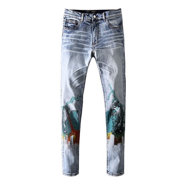 2020 новый летний досуг высокое качество мужские джинсы имитировать старый мотоцикл велосипед джинсы рок тонкий черный разрыв отверстие брен, Blue
2020 новый летний досуг высокое качество мужские джинсы имитировать старый мотоцикл велосипед джинсы рок тонкий черный разрыв отверстие брен, Blue