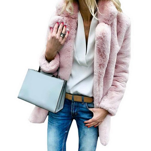 women's fur & faux jodimitty women coats winter solid fashion open point outwear female luxury long sleeve warm thick fluffy jacket coa, Black
women's fur & faux jodimitty women coats winter solid fashion open point outwear female luxury long sleeve warm thick fluffy jacket coa, Black