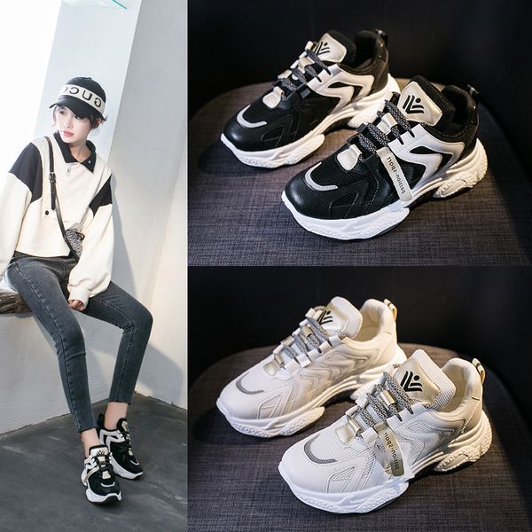 fashion summer casual shoes 50% spring mesh footwear autumn pvc rugged women dorky dad shoes american hip-pop clunky sneakers, Black
fashion summer casual shoes 50% spring mesh footwear autumn pvc rugged women dorky dad shoes american hip-pop clunky sneakers, Black