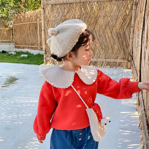 2019 autumn and winter new arrival korean style cotton all-match casual thickened hoodie with cute collar for sweet baby girls, Black
2019 autumn and winter new arrival korean style cotton all-match casual thickened hoodie with cute collar for sweet baby girls, Black