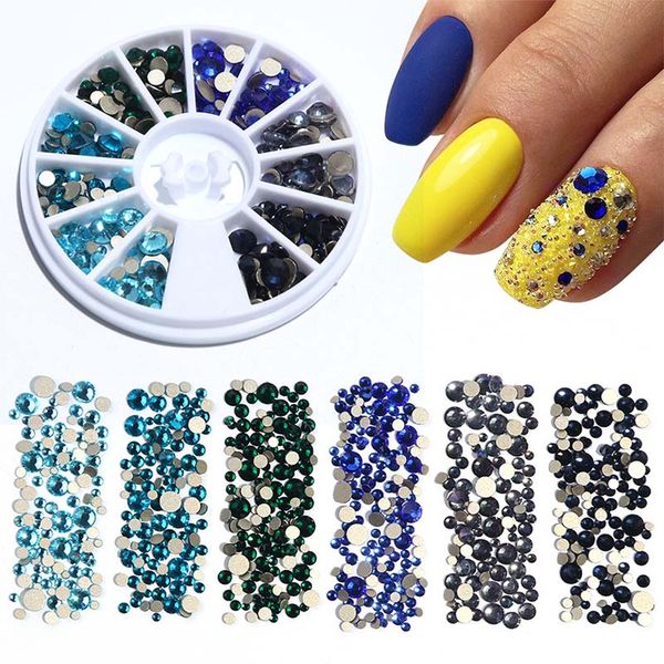 1 wheels mixed 6 color crystal rhinestones 3d nail art decorations flatback ab/blue green/pink/champagne/rainbow, Silver;gold
1 wheels mixed 6 color crystal rhinestones 3d nail art decorations flatback ab/blue green/pink/champagne/rainbow, Silver;gold