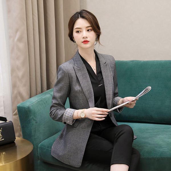 women's jacket female 2019 autumn new temperament slim slimming fashion solid color loose suit small suit jacket, White;black
women's jacket female 2019 autumn new temperament slim slimming fashion solid color loose suit small suit jacket, White;black
