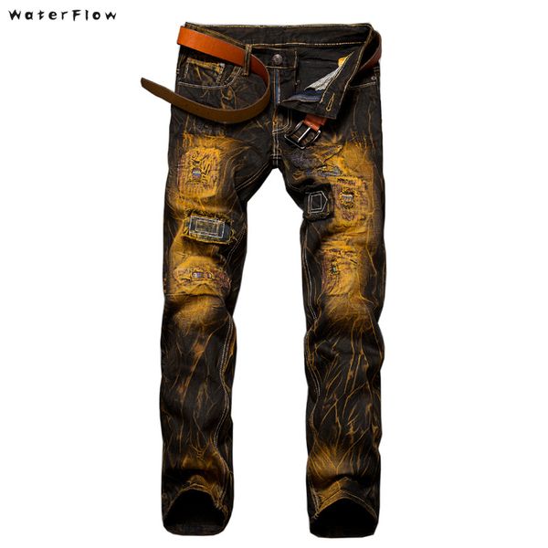 classic casual men's jeans men fashion biker jeans retro hole ripped straight slim fit cargo denim trousers male 2 color, Blue
classic casual men's jeans men fashion biker jeans retro hole ripped straight slim fit cargo denim trousers male 2 color, Blue