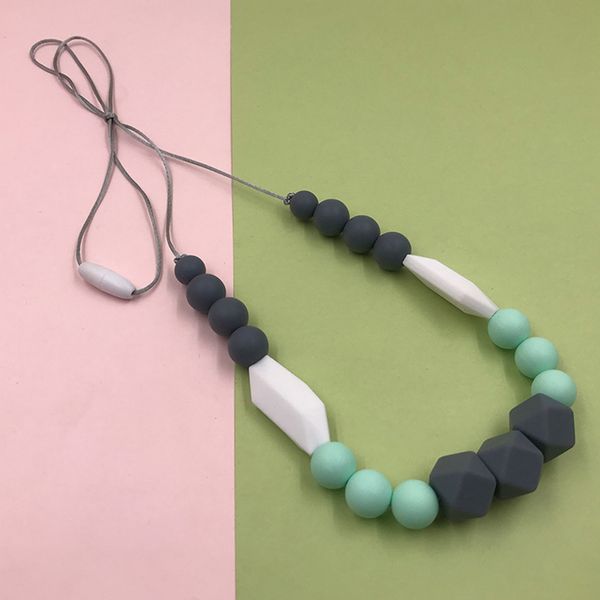 women pendant all-match teething baby neck decoration jewelry accessories beads necklace for mom silicone handmade
women pendant all-match teething baby neck decoration jewelry accessories beads necklace for mom silicone handmade