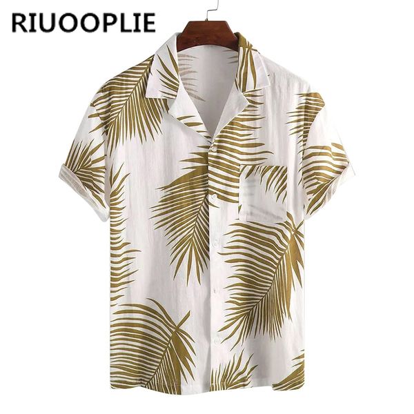 riuooplie summer men shirt hawaiian print beach pocket short sleeve casual loose blouse holiday comfortable breathable shirts, White;black
riuooplie summer men shirt hawaiian print beach pocket short sleeve casual loose blouse holiday comfortable breathable shirts, White;black