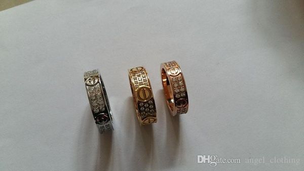 fashion jewelry rings titanium steel engagement wedding ring 2/3 rows with zircon diamond for men and women, Silver 
fashion jewelry rings titanium steel engagement wedding ring 2/3 rows with zircon diamond for men and women, Silver