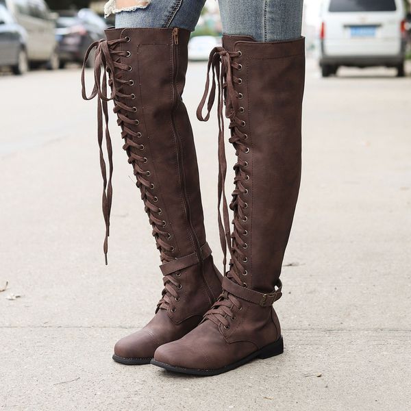 lzj spring autumn lacing knee high boots women fashion black square heel woman leather shoes winter large size 35-43
lzj spring autumn lacing knee high boots women fashion black square heel woman leather shoes winter large size 35-43