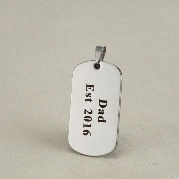 stainless steel personalized custom engraved dad est 2016 silver rectangle accessories pendant father's day birthday gift, Blue;slivery
stainless steel personalized custom engraved dad est 2016 silver rectangle accessories pendant father's day birthday gift, Blue;slivery