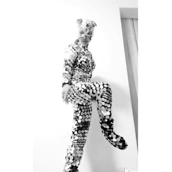 cat mask mirror bodysuit model costume catwalk stage dance wear round mirror jumpsuit sequin light one-piece outfit, Black;red
cat mask mirror bodysuit model costume catwalk stage dance wear round mirror jumpsuit sequin light one-piece outfit, Black;red