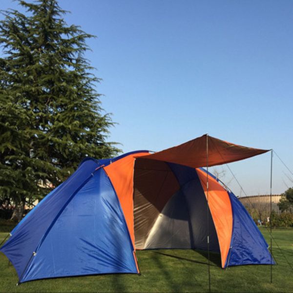 3-4 person camping tent two bedroom double layer 210d oxford waterproof large family tourist tent for party hiking 220*430*175cm
3-4 person camping tent two bedroom double layer 210d oxford waterproof large family tourist tent for party hiking 220*430*175cm