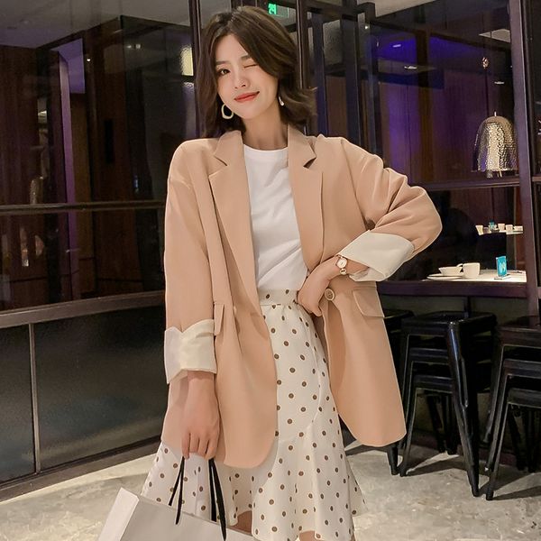 весна новый корейский моды малый костюм женский сыпучие-fit-style повседневный деловой костюм темперамент западного типа по возрасту, White;black
весна новый корейский моды малый костюм женский сыпучие-fit-style повседневный деловой костюм темперамент западного типа по возрасту, White;black